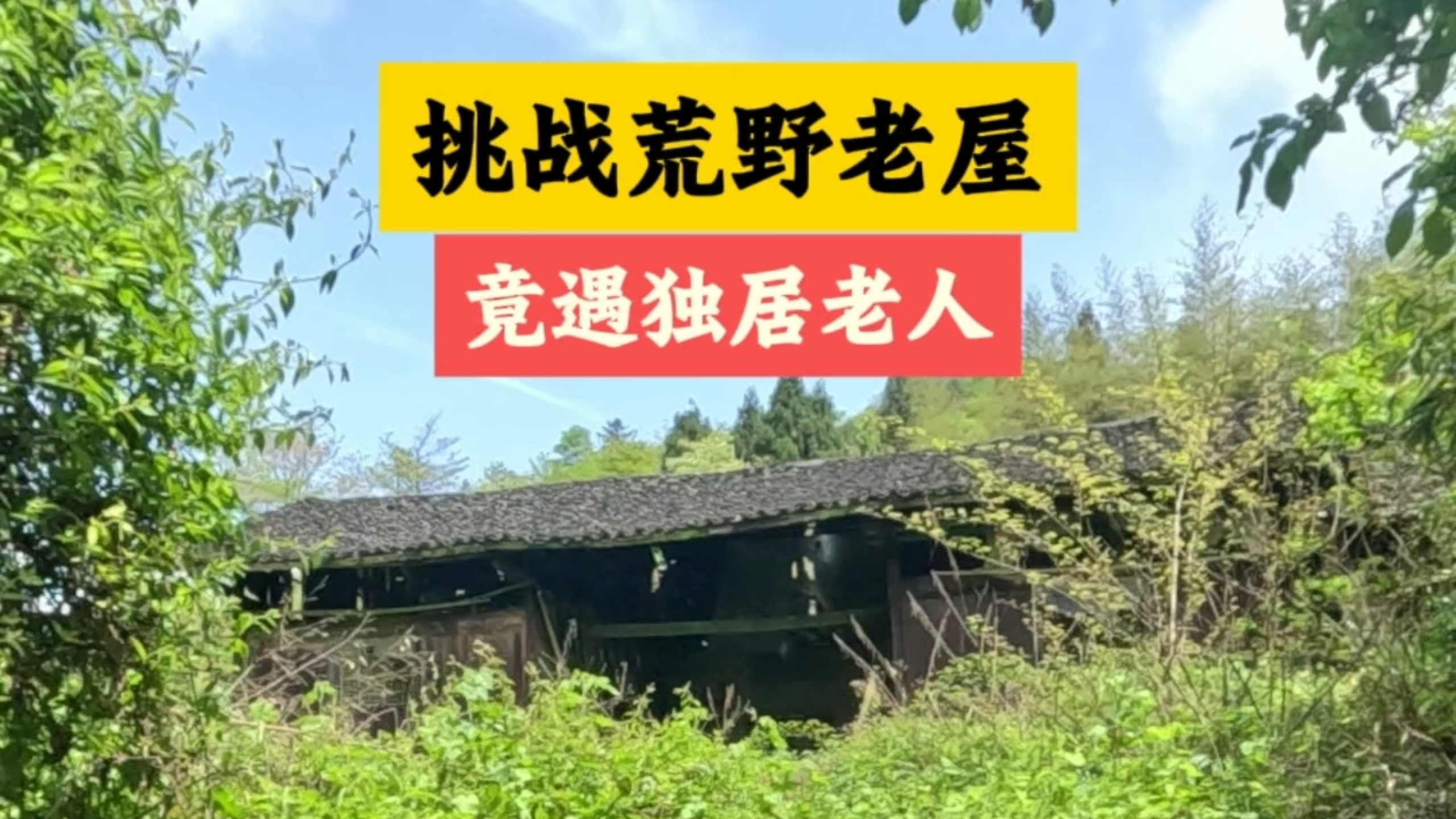 挑战荒野老屋，竟遇独居老人
