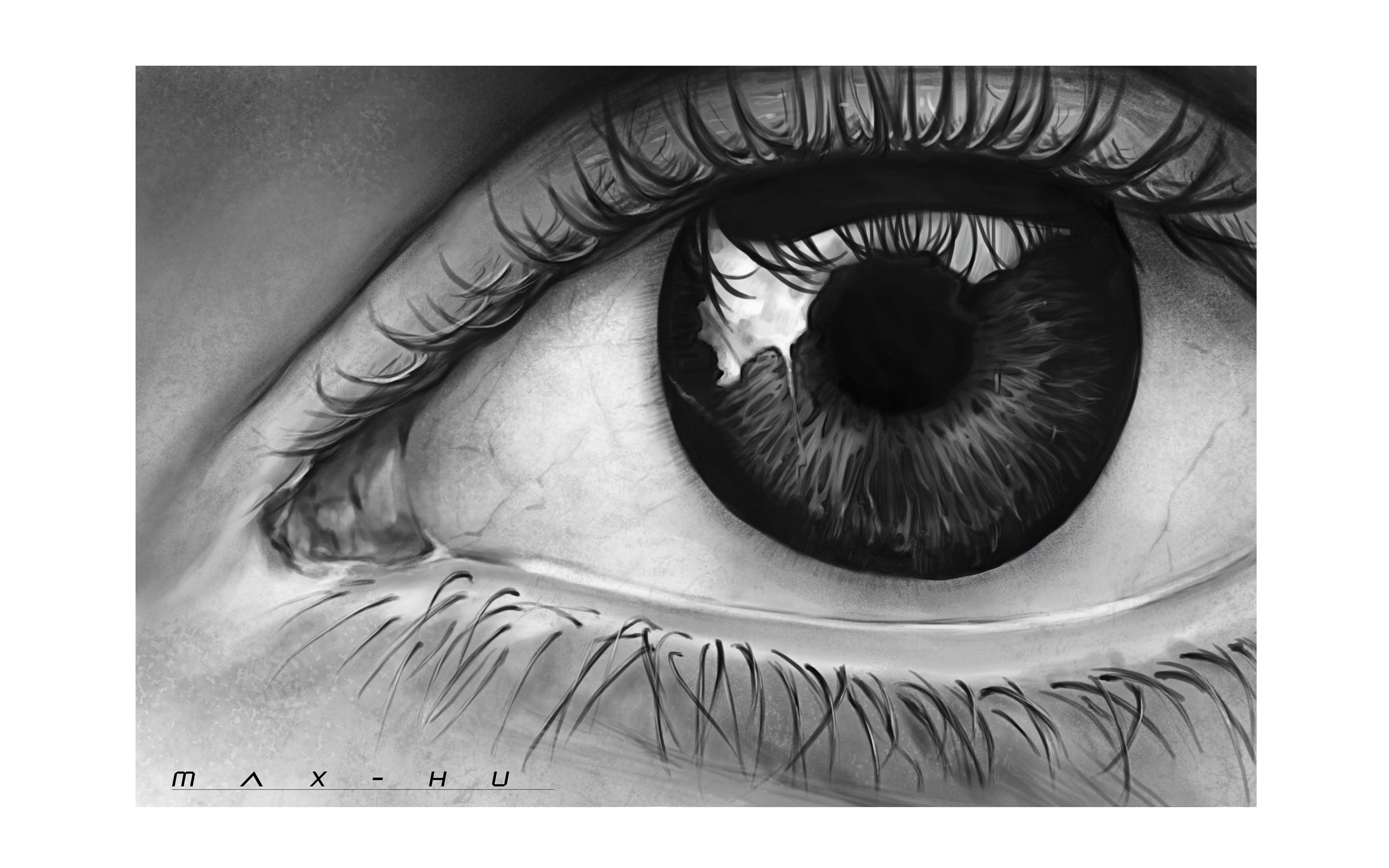 板绘教程教你画超写实眼睛五官面部特征及厚涂案例总结