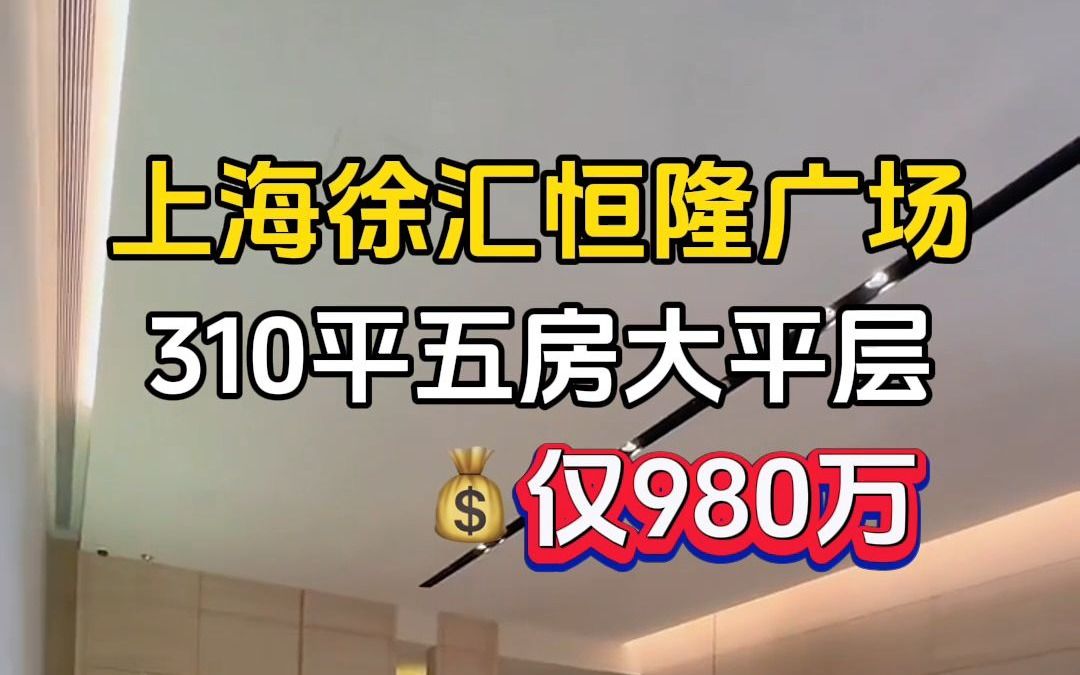 上海徐汇恒隆广场旁新盘!310平五房大平层,二百七十度全景落地窗,全明户型,自带深圳湾一号同款园林,自带会所、泳池、健身房哔哩哔哩bilibili