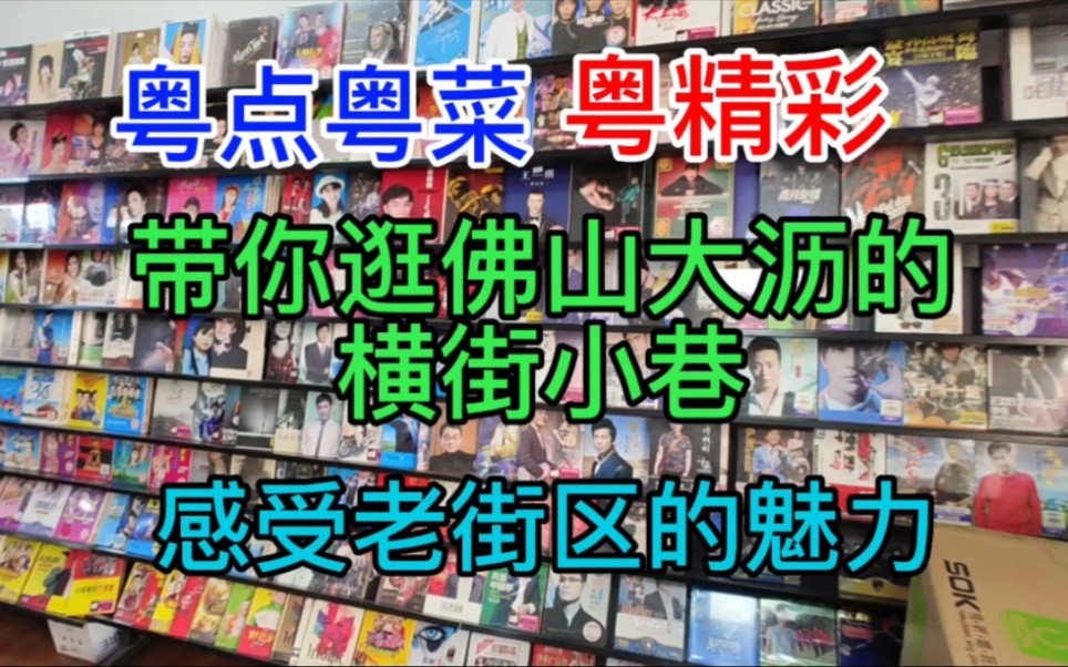 粤点粤菜粤精彩,带你逛佛山大沥的横街小巷,感受一下老街区的魅力,粤语中字幕哔哩哔哩bilibili