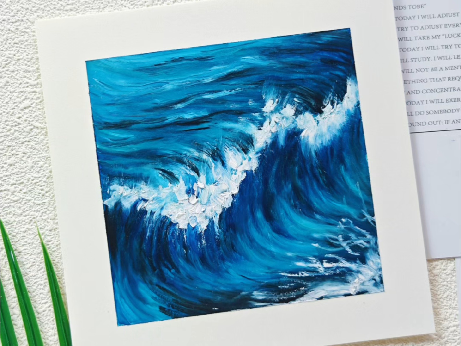 油画棒 | 新手也能画的海浪