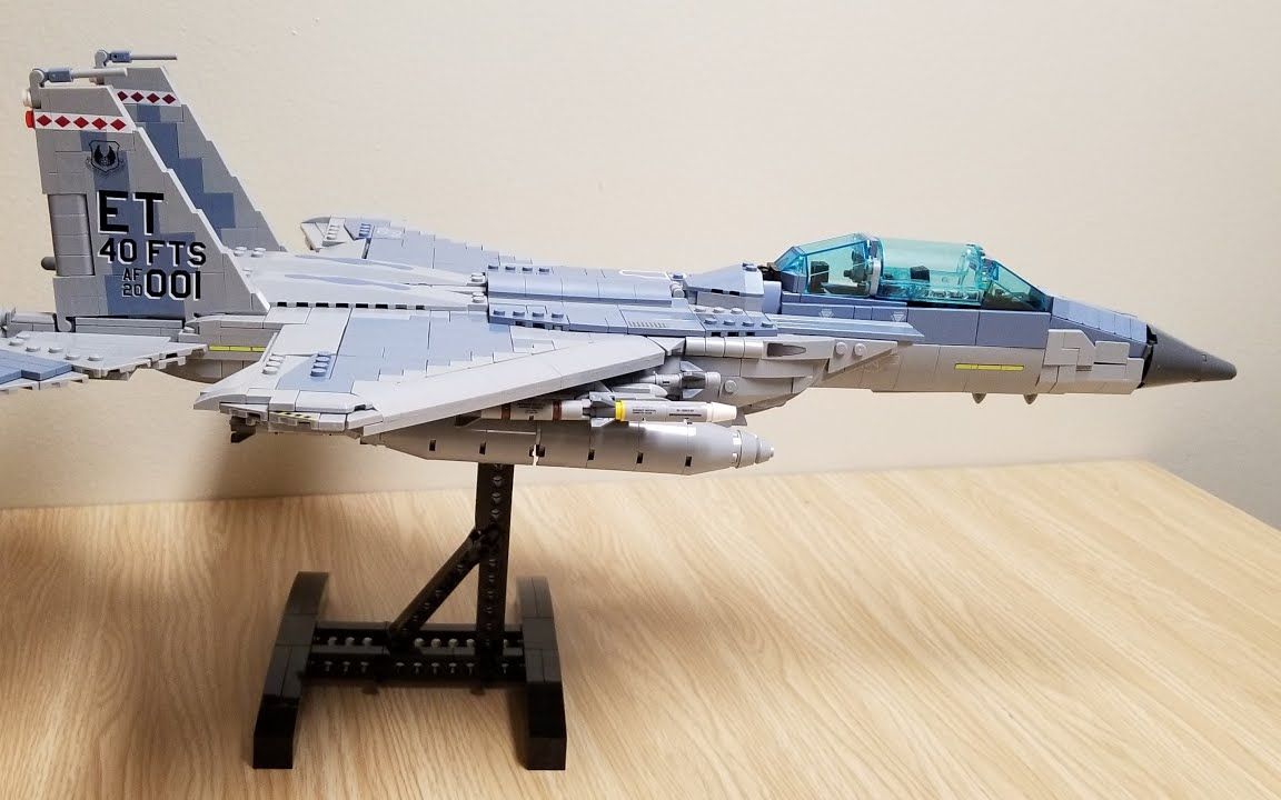 【brick veteran】lego f-15ex 40th fts fighter jet - brick