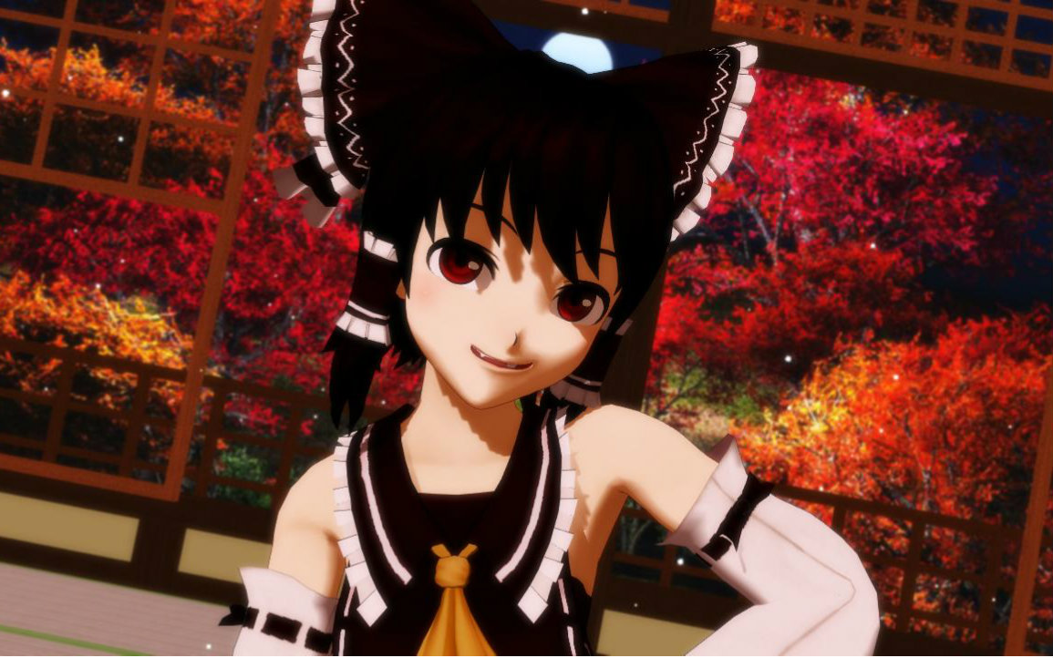 红x黑灵梦人格转换【mmd-pv 带字幕】tokiofunka