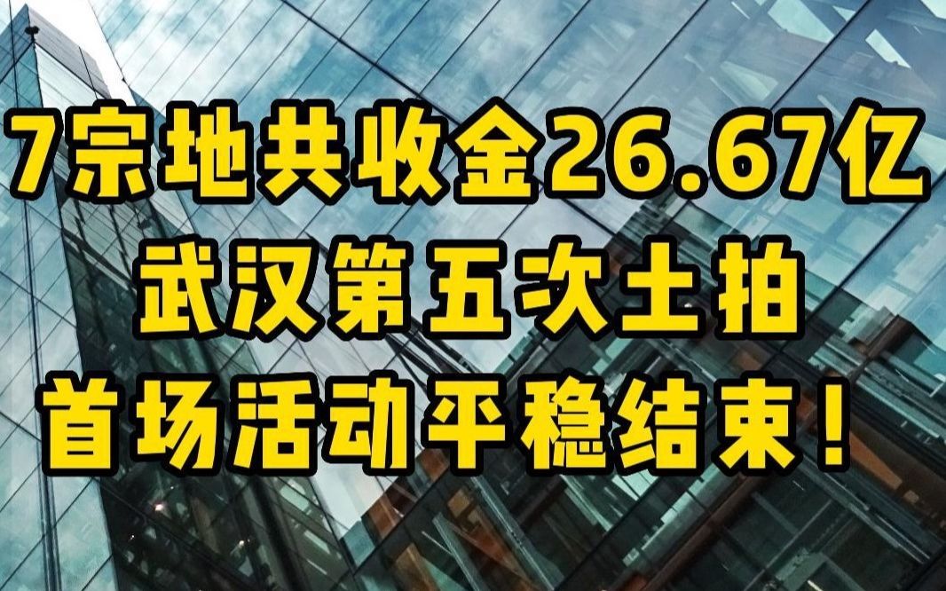 惊现“自然人”拿地!武汉7宗地共揽金26.67亿哔哩哔哩bilibili