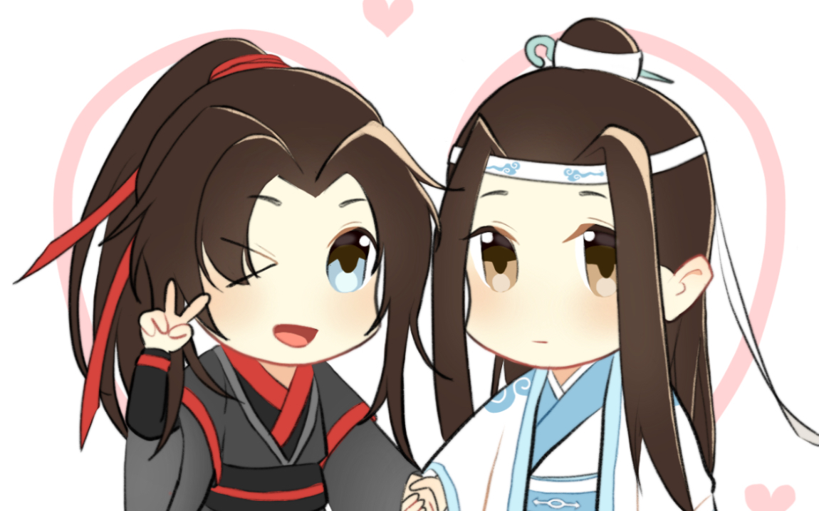 Q版魔道祖师壁纸双人图片