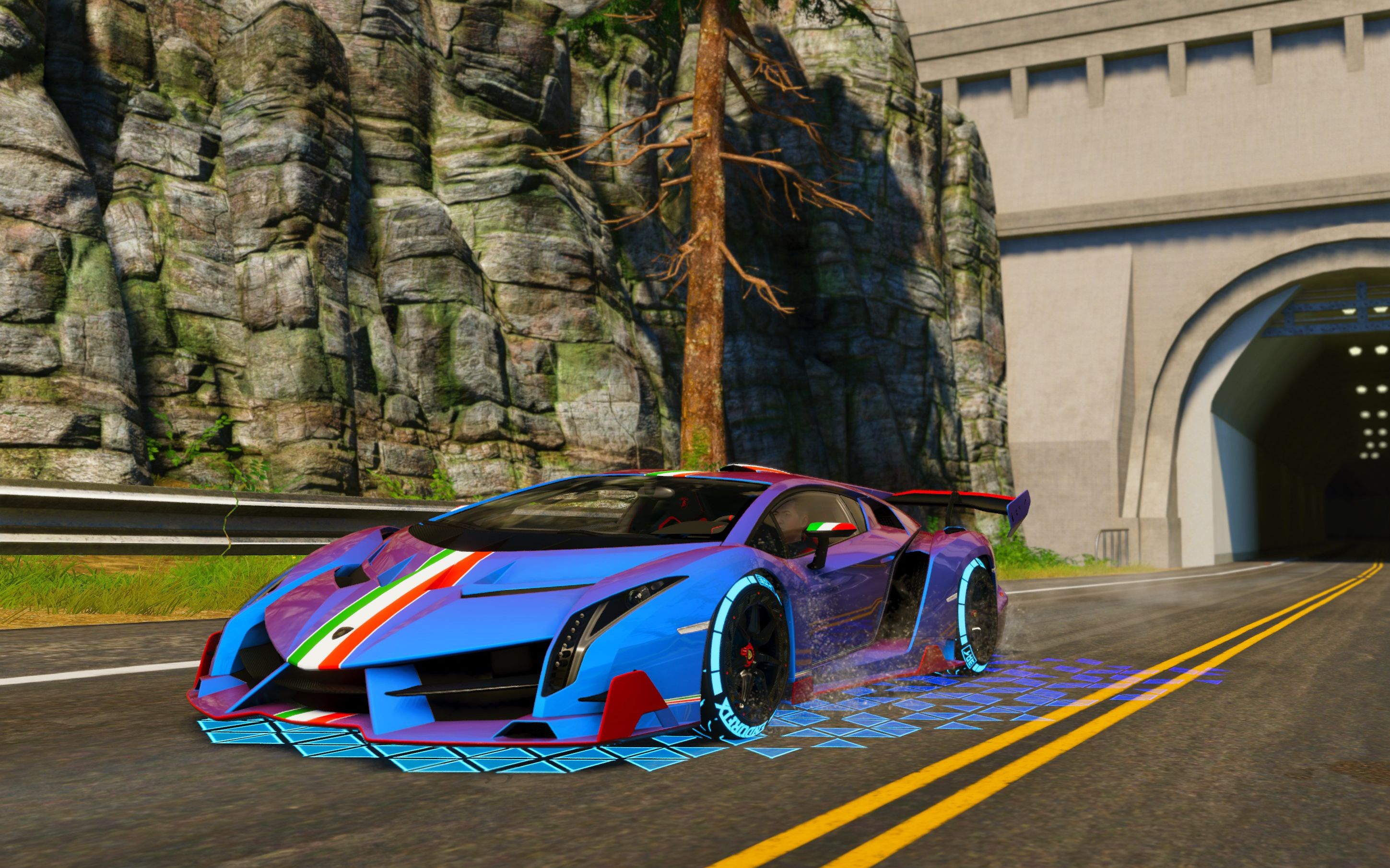 【飙酷车神2】兰博基尼毒药裸车挑战王牌白岩山丘