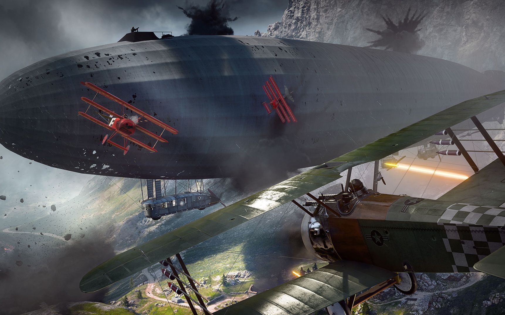 战地1 当几级萌新第一次见到飞艇时最真实的反应,太震撼了