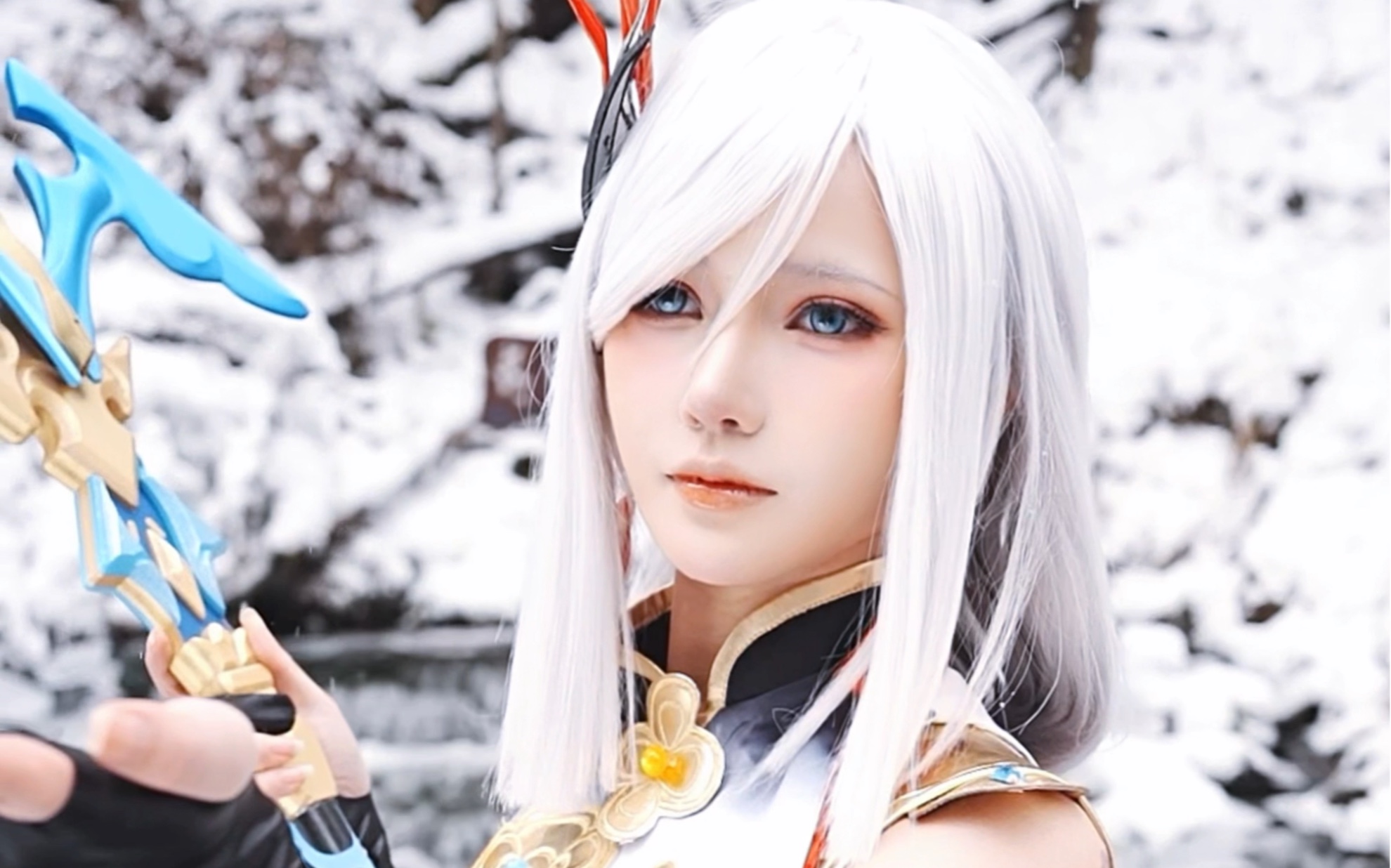 长白山零下10度挑战拍-申鹤cos