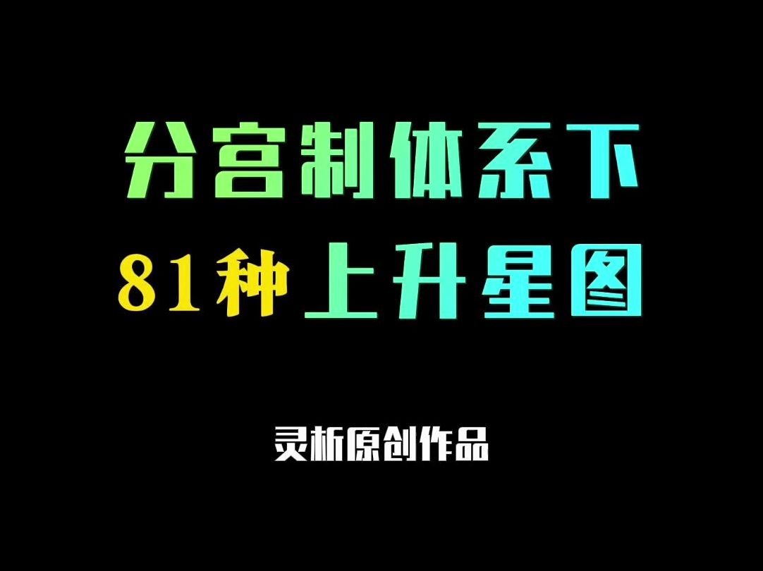 天呐!太阳+上升星座+月亮星座总体数据应该是972*12=11664个星图!哔哩哔哩bilibili