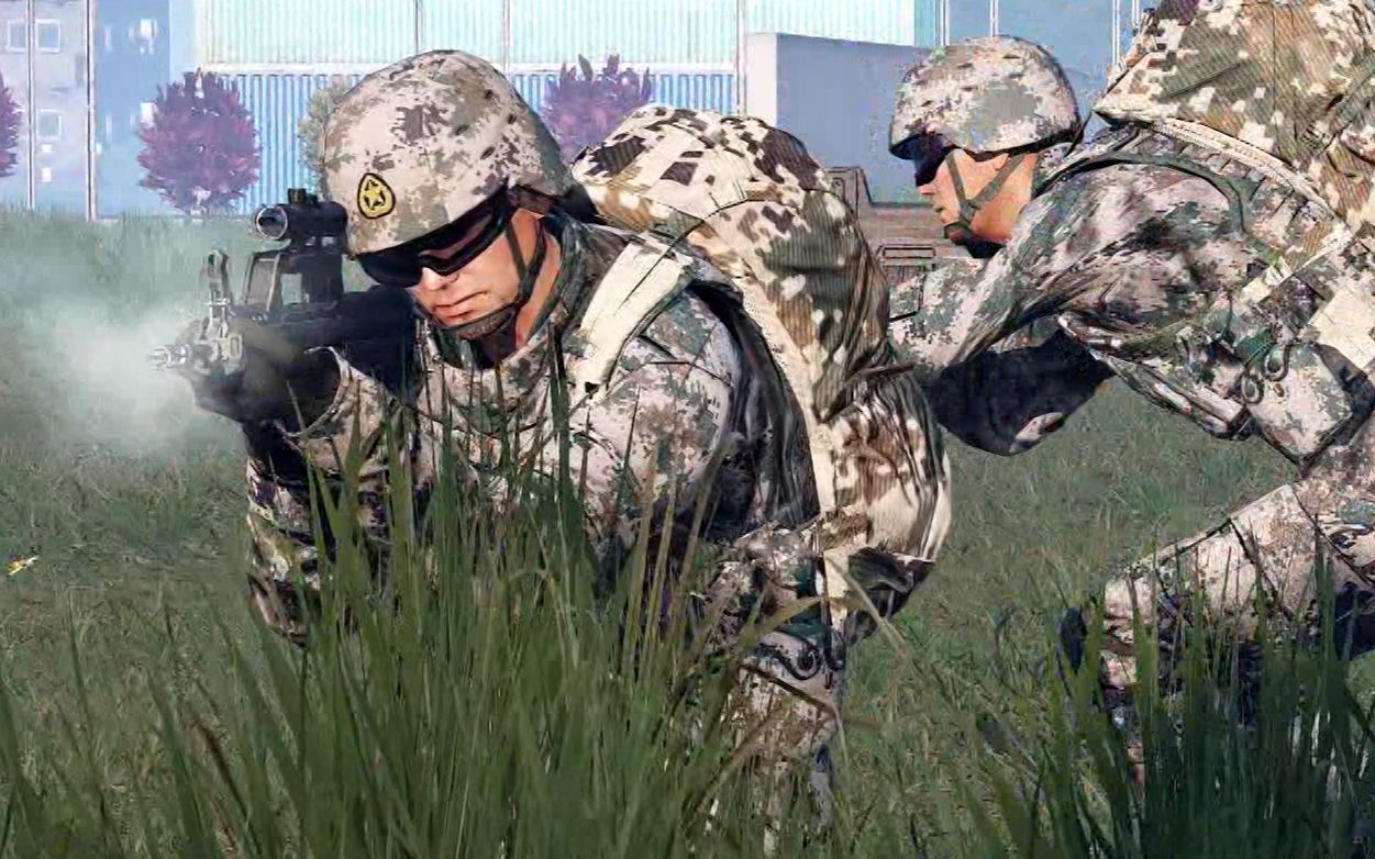 [图]【ARMA3】武装突袭3短片 解放军模组《丛林突围》