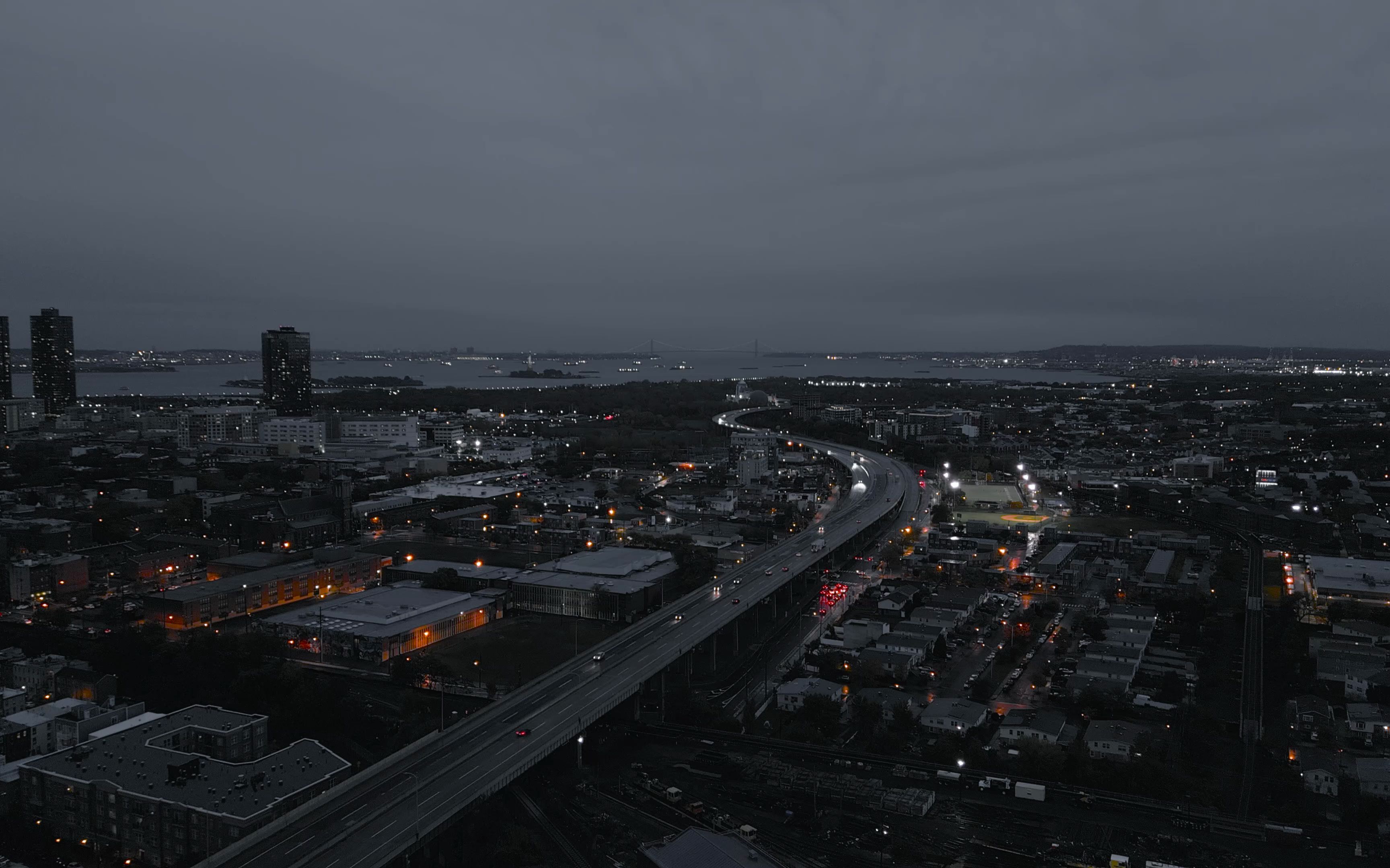 新泽西傍晚鸟俯视角---闹市中的宁静