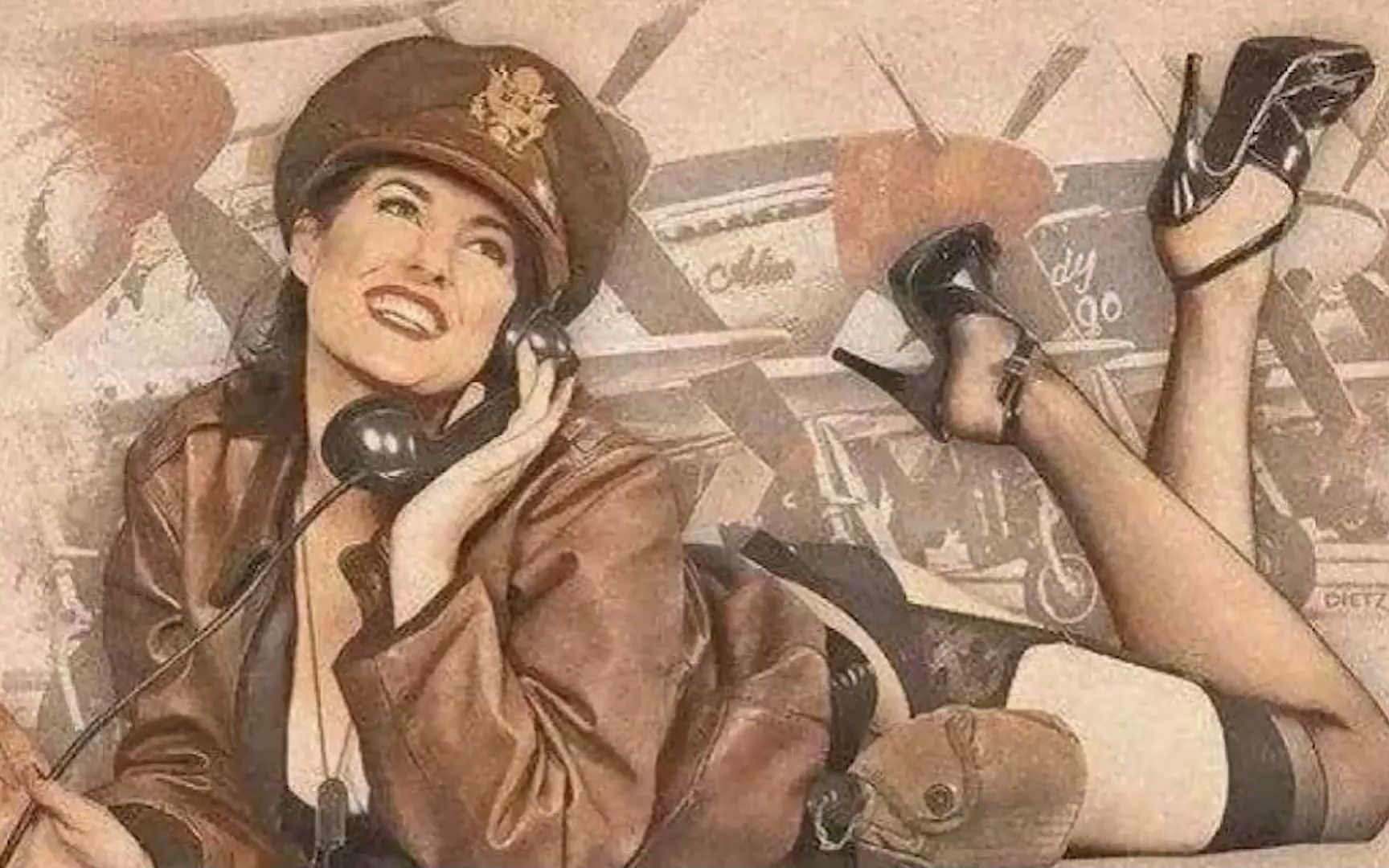 穿越二战美女图片