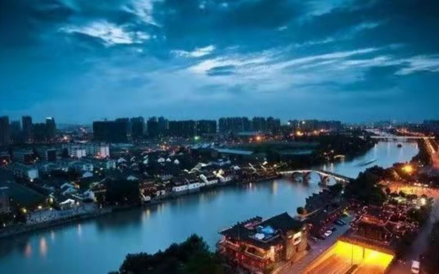 [图]实拍京杭大运河，夜景超美！！