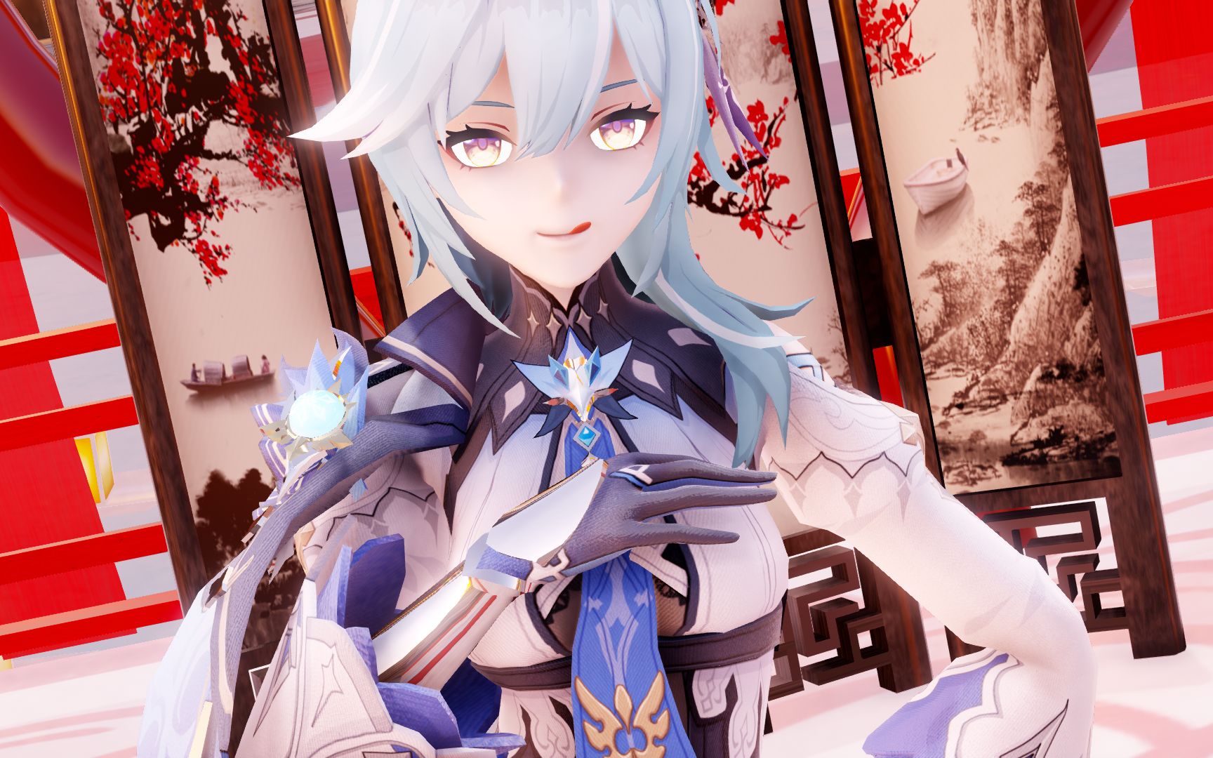 活动  【原神/60fps】一脸嫌弃的优菈给你点赞7815(thumbs up)