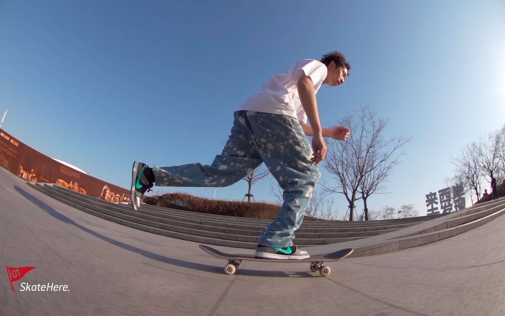 王玓 自主栏目 lazboy tricks 第12集 no comply fakie bigspin 滑板