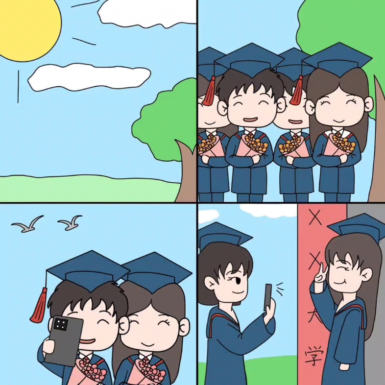 漫画作品:一张补拍的毕业照