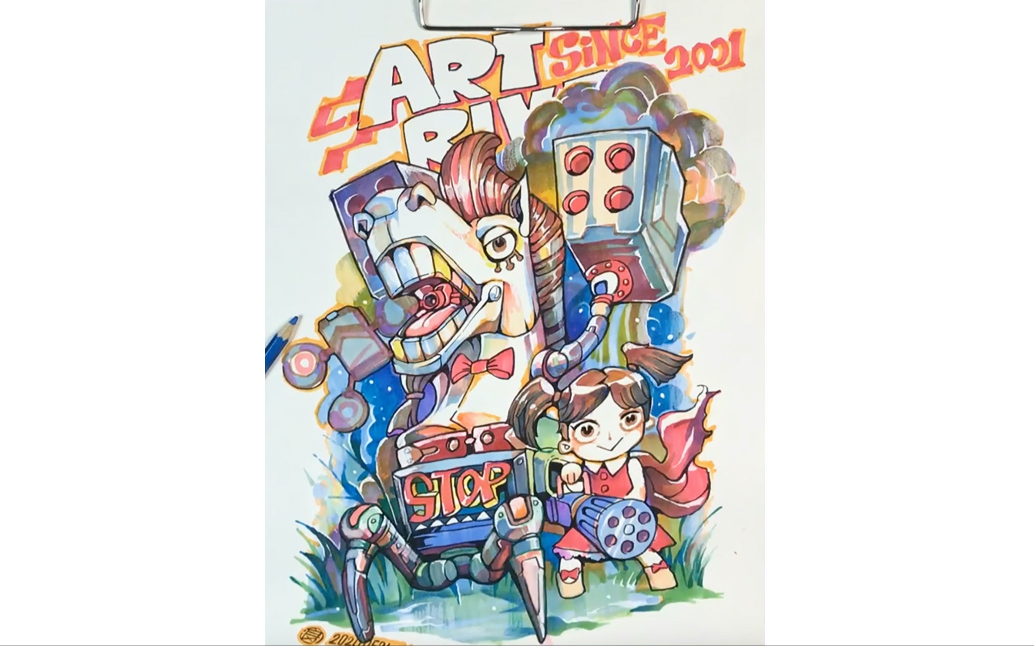 杭州画室-杭州之江画室-杨良【精品设计课】叠加与肌理:马克笔的技法