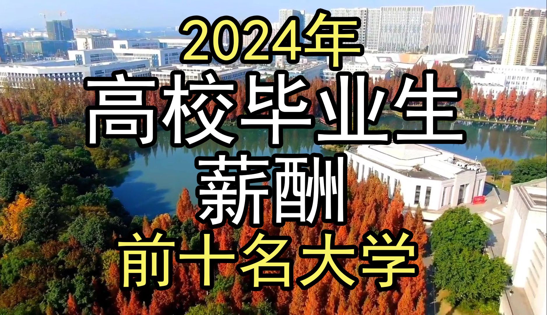 2024年:全国高校毕业生薪酬排行榜前十名的大学哔哩哔哩bilibili