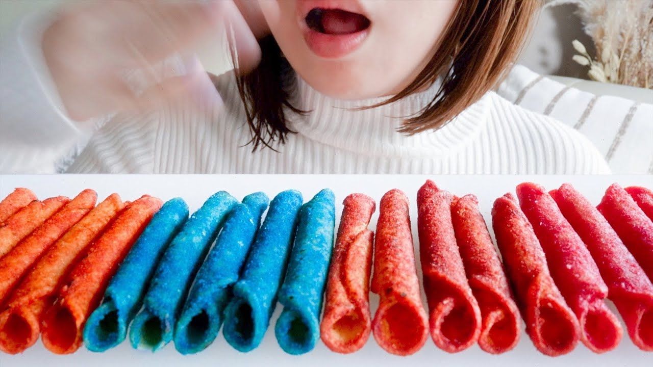 『わさび』04.08 尝试挑战辣味零食78咀嚼音