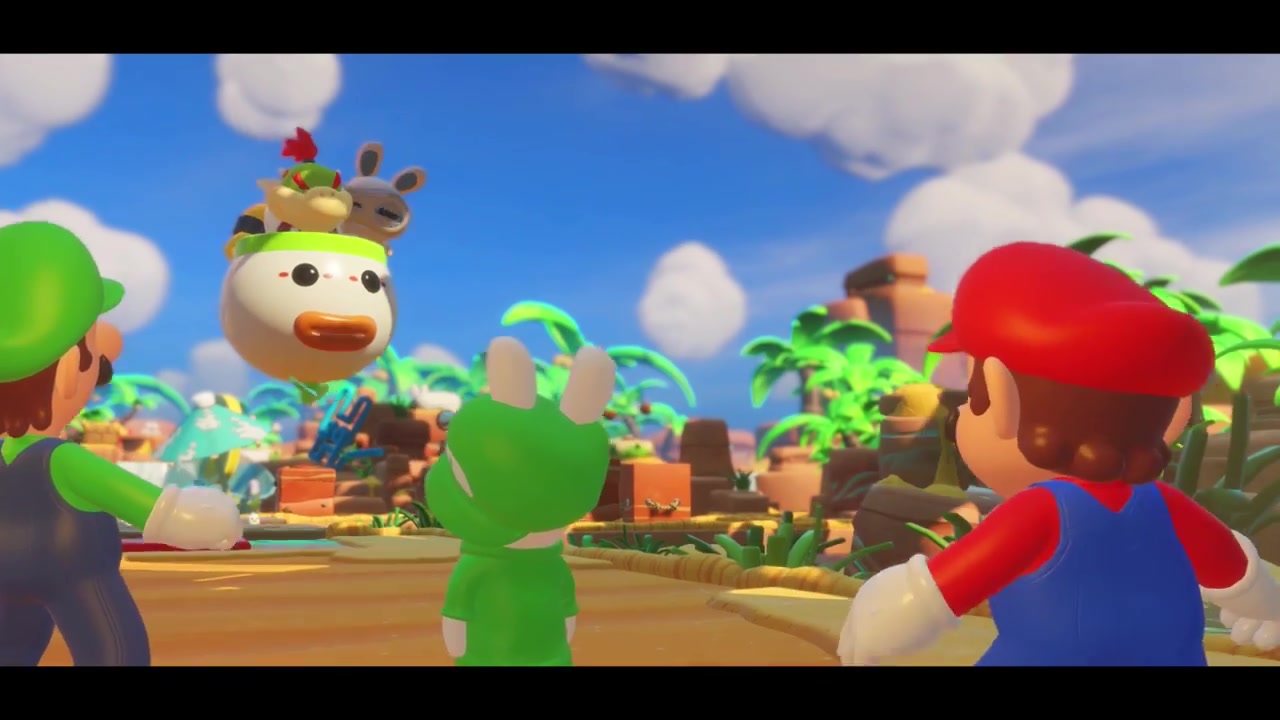 【游戏实录】马里奥疯兔 - part 5 护送奇诺比奥!