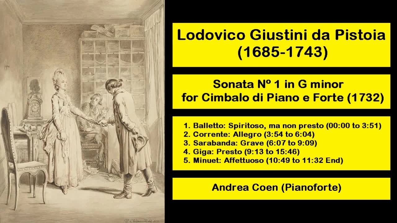 搬运最早为钢琴作曲朱斯蒂尼g小调第一奏鸣曲