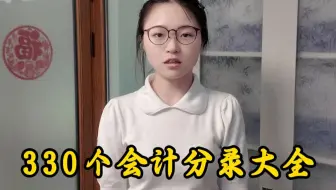 330个会计分录大全
