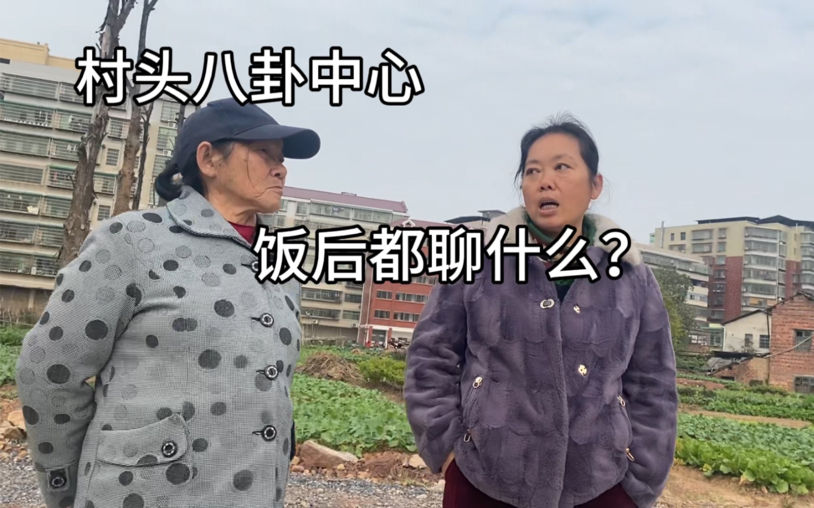 家庭聚会后,外婆和老妈在村头聊天了很久,八卦之心燃起,震惊,她们居然