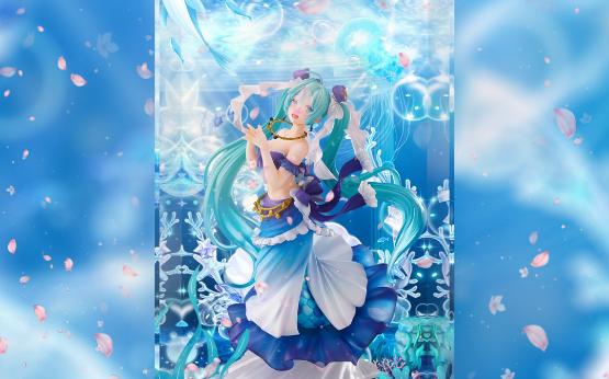 高透手辦主題展示盒 適用於 taito amp vocaloid 初音未來 小美人魚