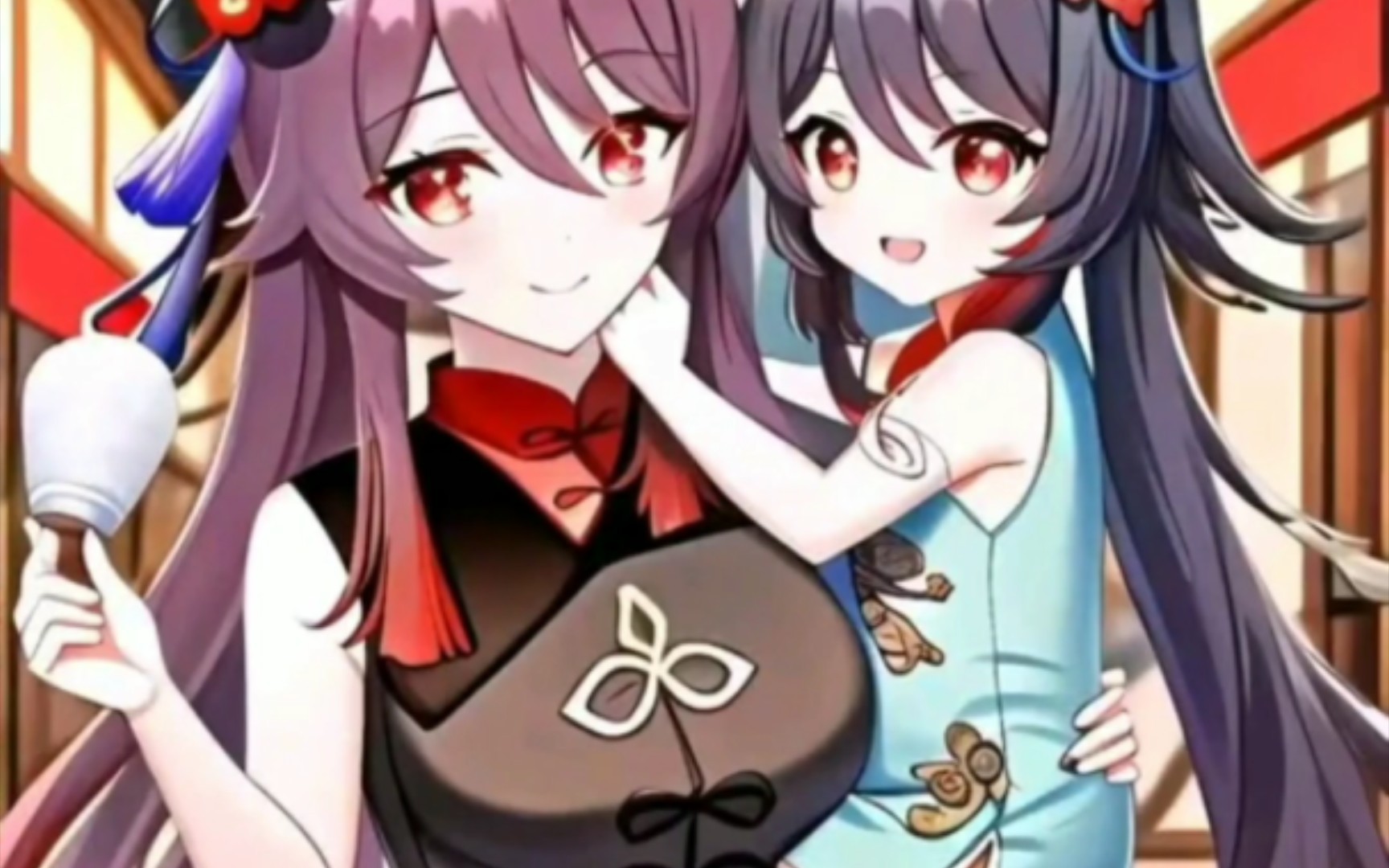 (原神配音)成为你妻子的胡桃老婆抱着女儿~和旅行者回家过年喽!