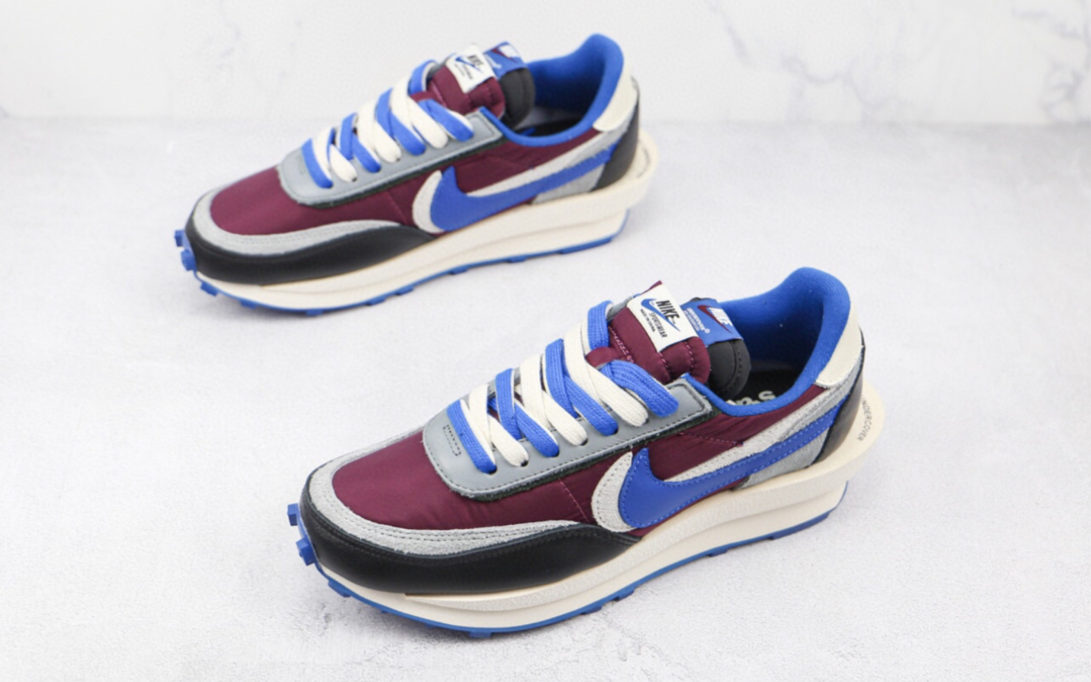 x sacai x nike waffle bright citron 耐克华夫三方联名双钩复古鞋