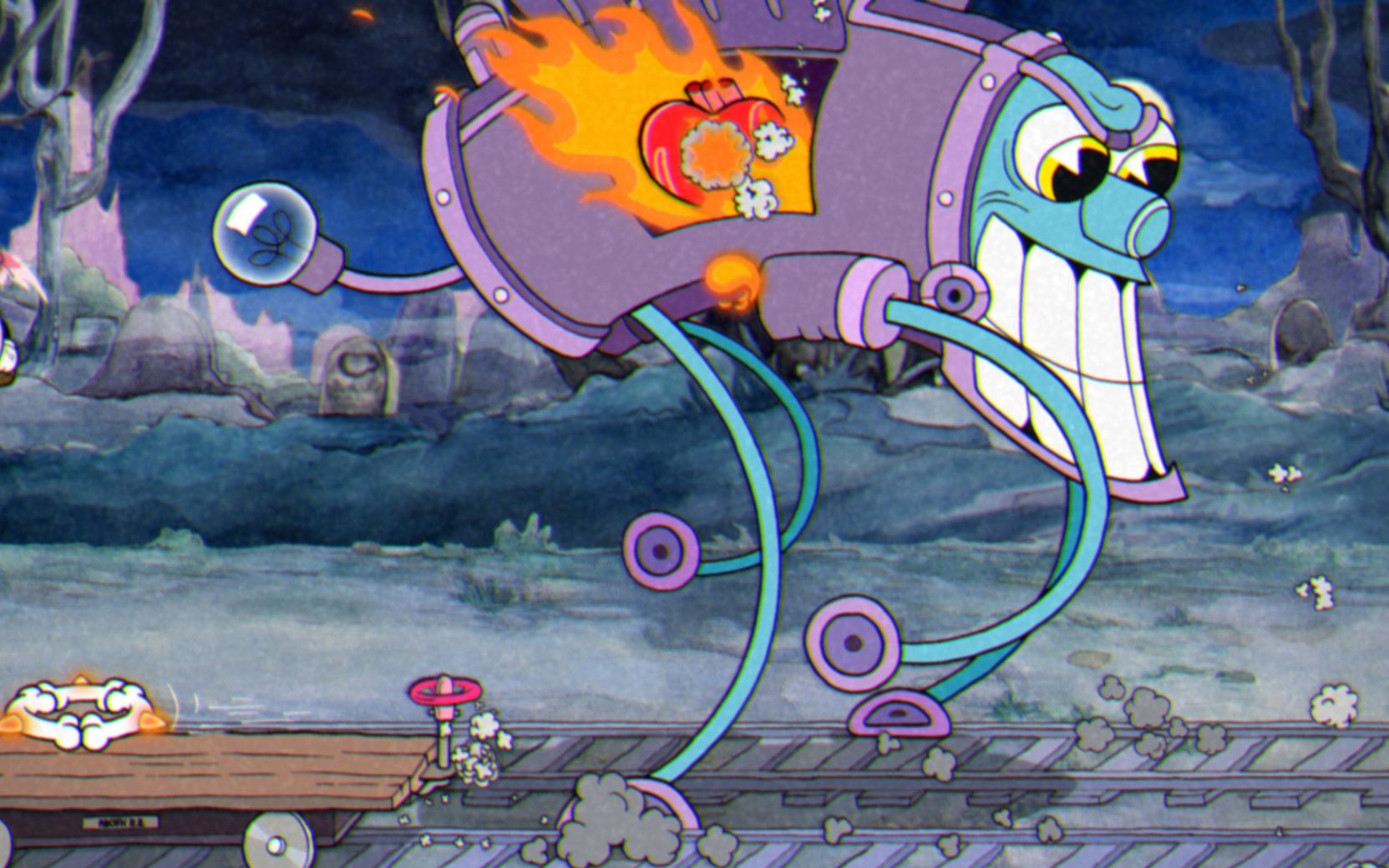 cuphead《茶杯头》无伤专家s-幽灵特快