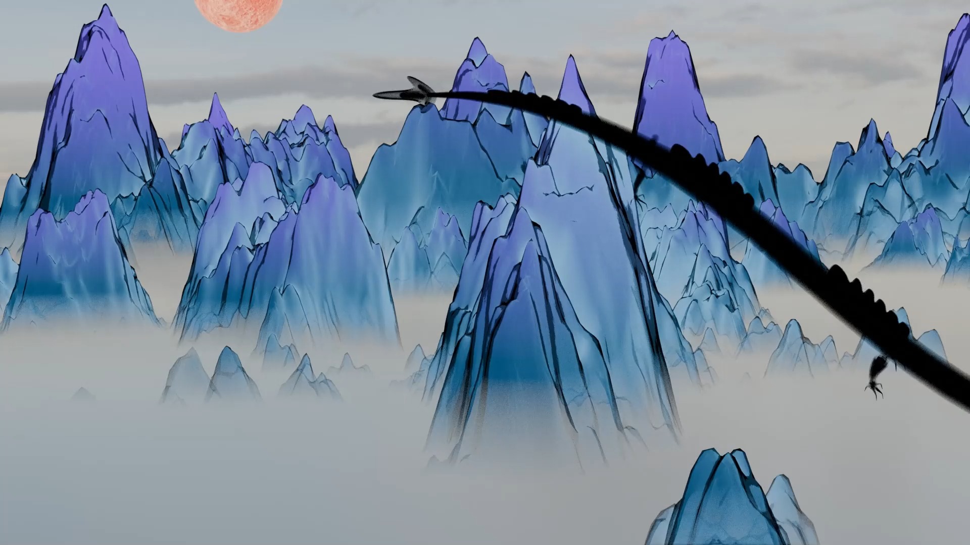 (新作)水墨风中国龙--感谢kurtips老师的教学