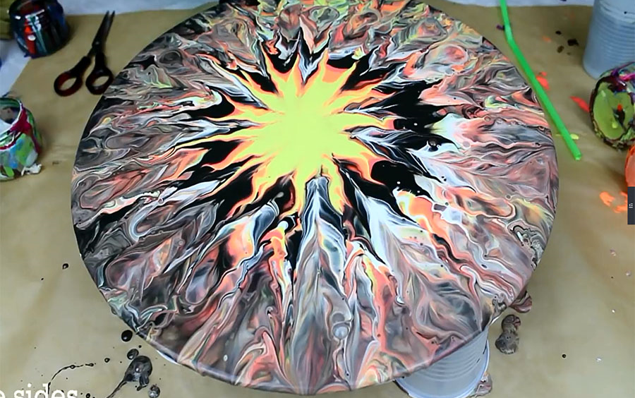 【木工 木匠 diy】自流画--想不就到的美就这样实现了.