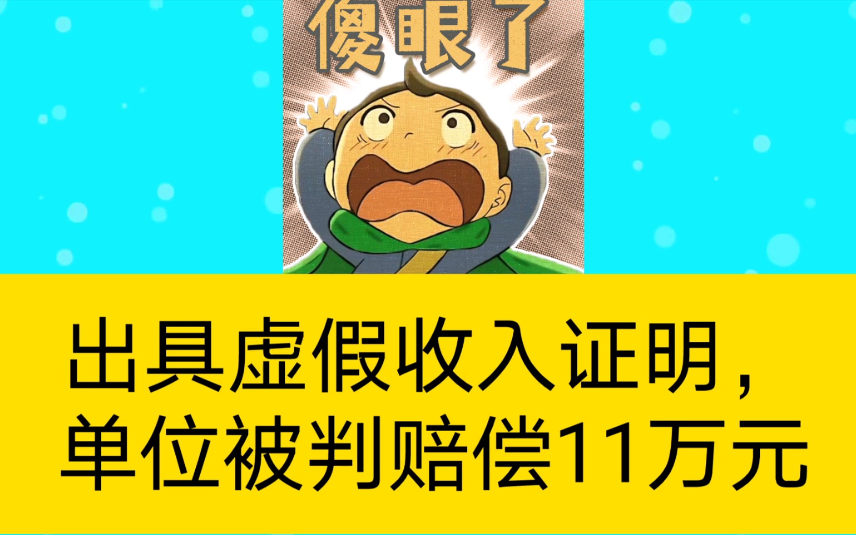 出具虚假收入证明,单位被判赔偿11万元哔哩哔哩bilibili