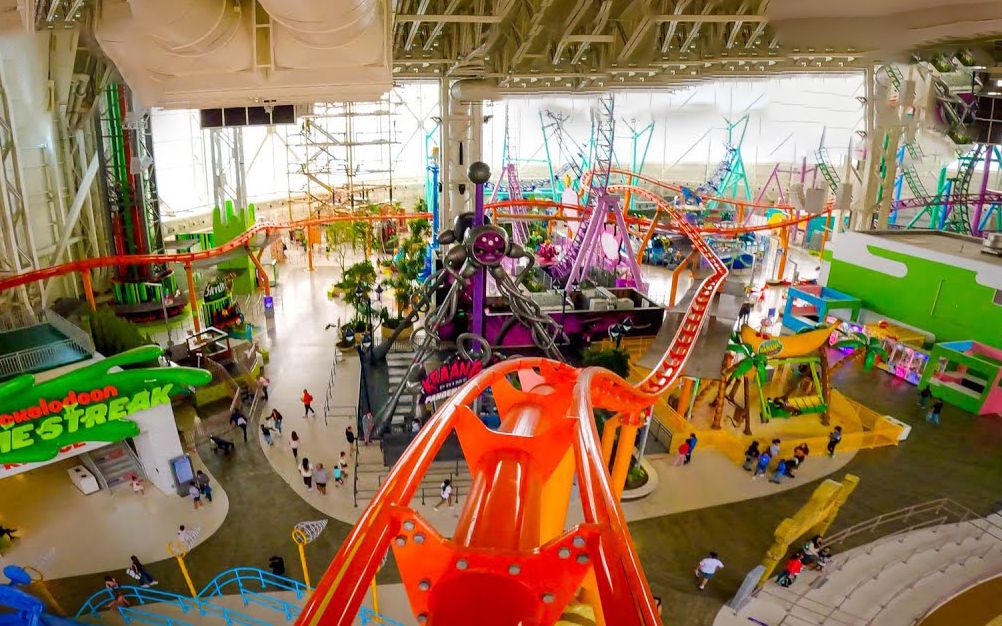 【过山车】美国梦综合乐园大型室内过山车——极速粘液