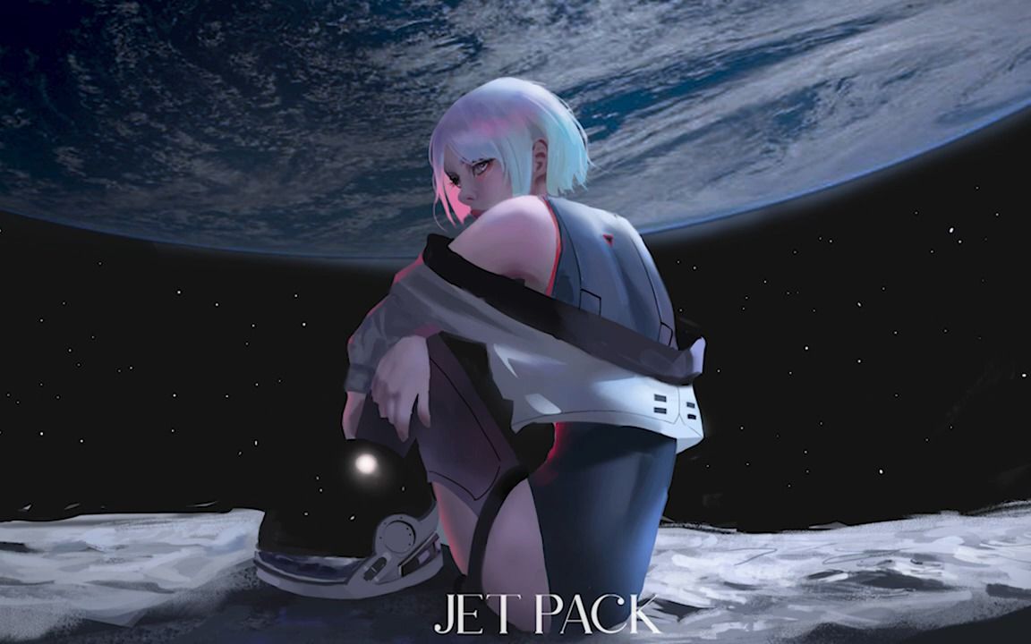 【板繪】賽博朋克風格角色繪畫過程- jet pack