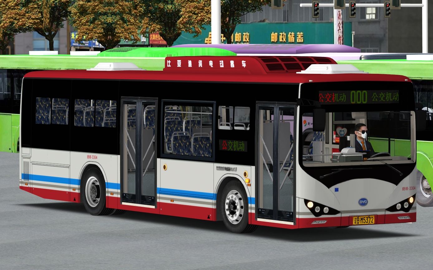 omsi2 巴士模拟2小剧场 比亚迪k8a在郑州进行路试!