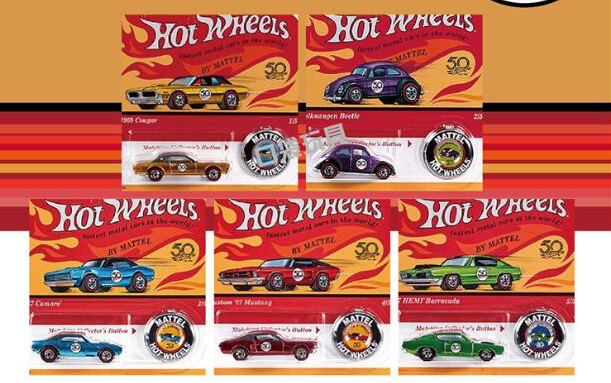 【风火轮hotwheels】 50周年复刻套装
