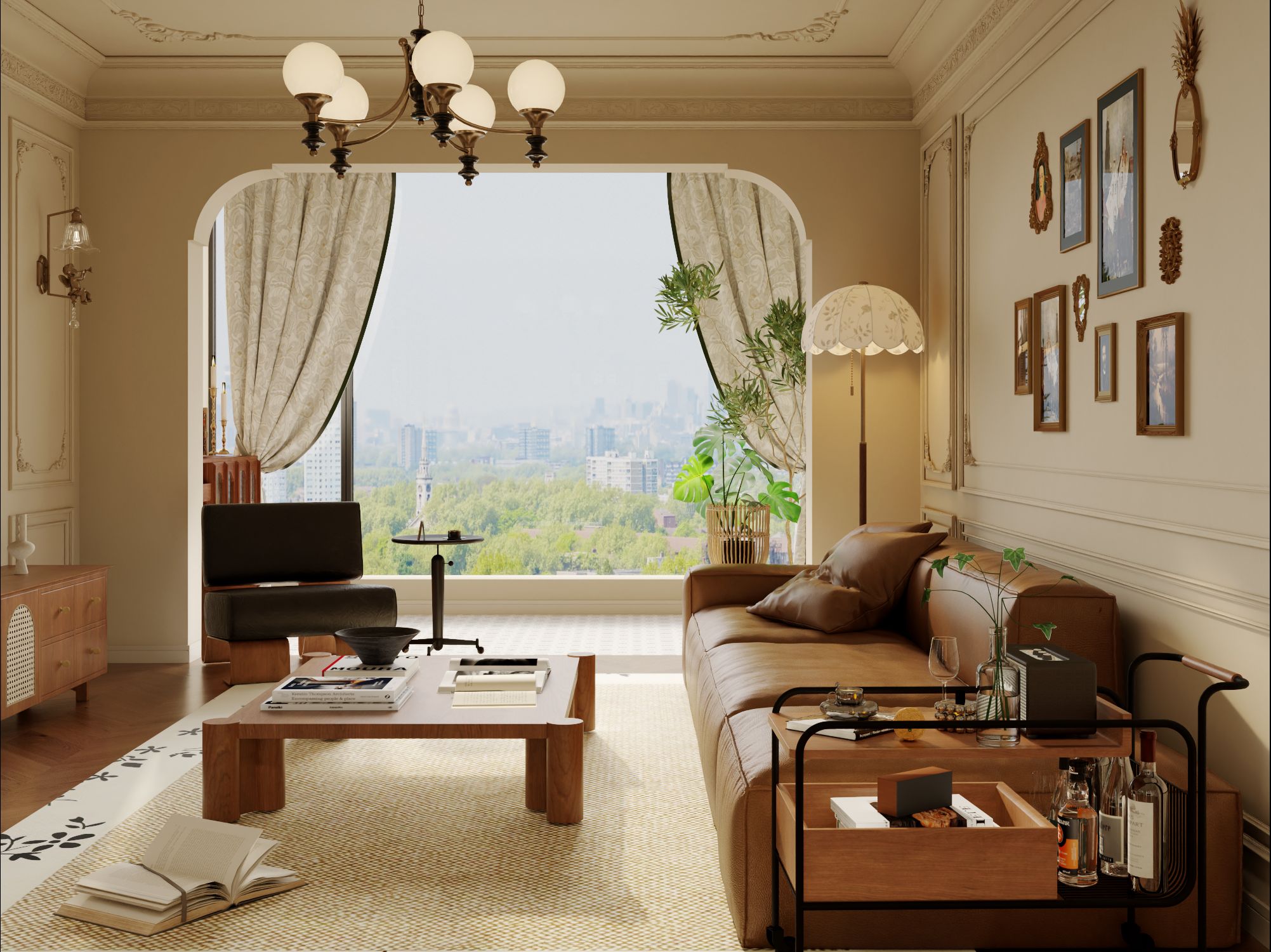 复古法式丨美拉德色调的复古风装修一镜到底