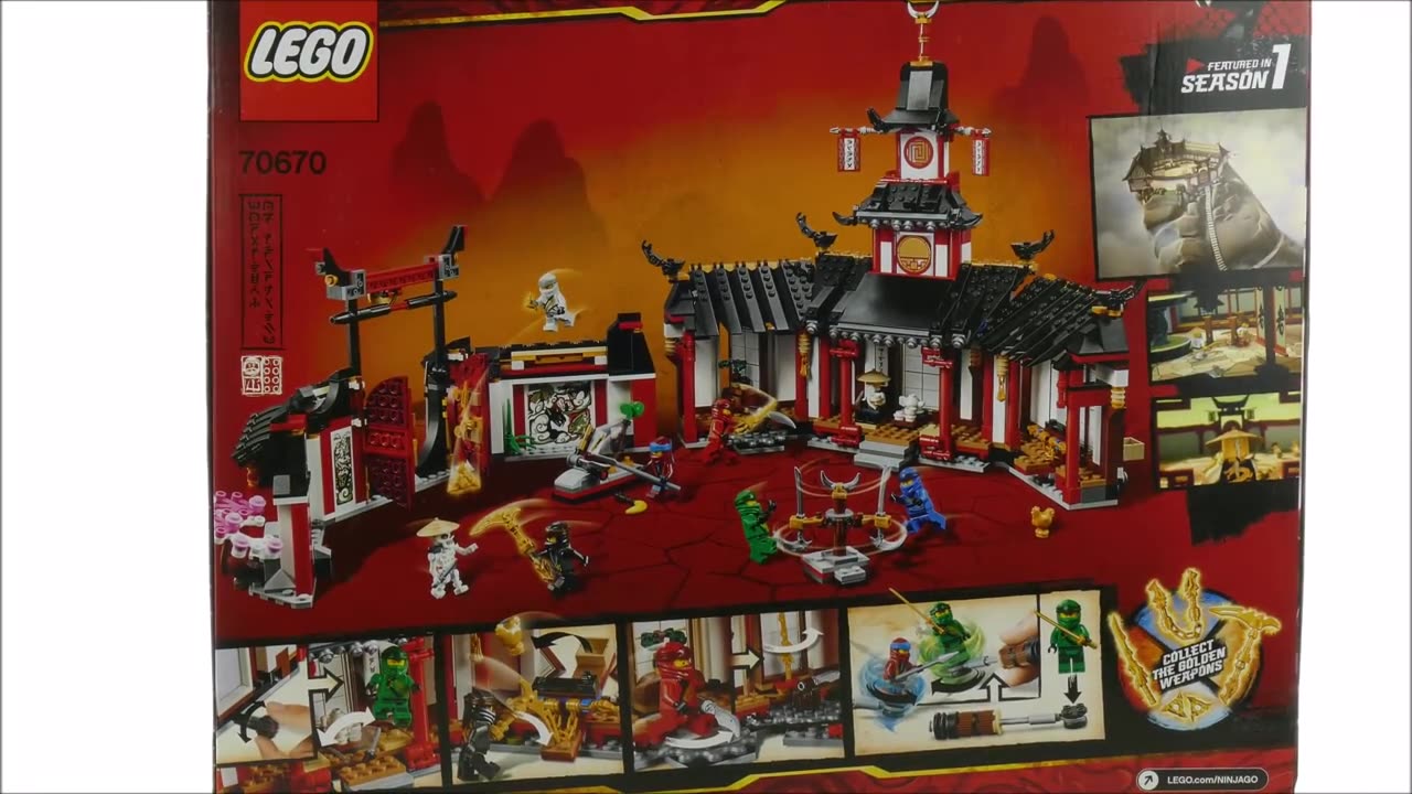 乐高幻影忍者legacy70670monasteryofspinjitzu7067速拼