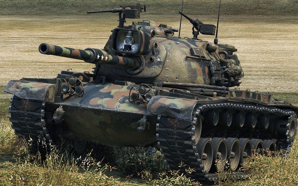 坦克世界 - m48a1 巴顿 - 6杀 13,4k 伤害 [fhd]