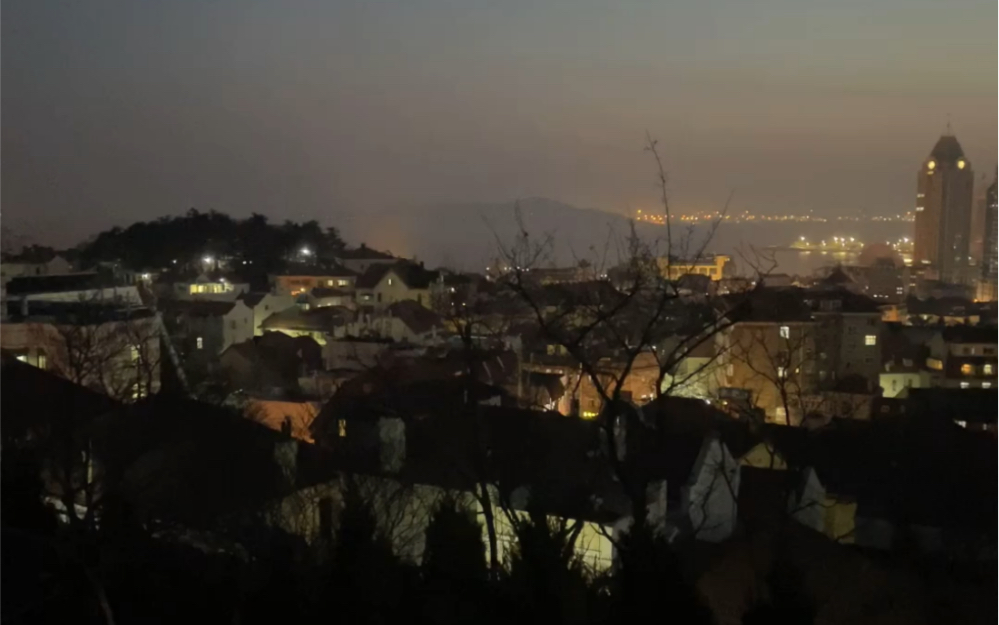青岛市观象山夜景