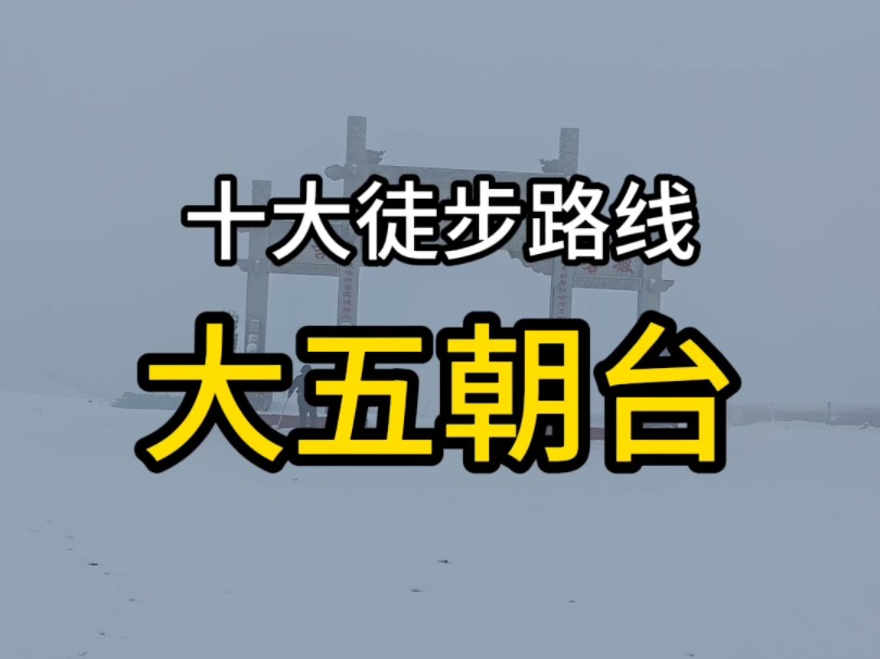 看我“天弃之子”带你玩转大五朝台#徒步 #户外 #五台山 #登山 #山西哔哩哔哩bilibili