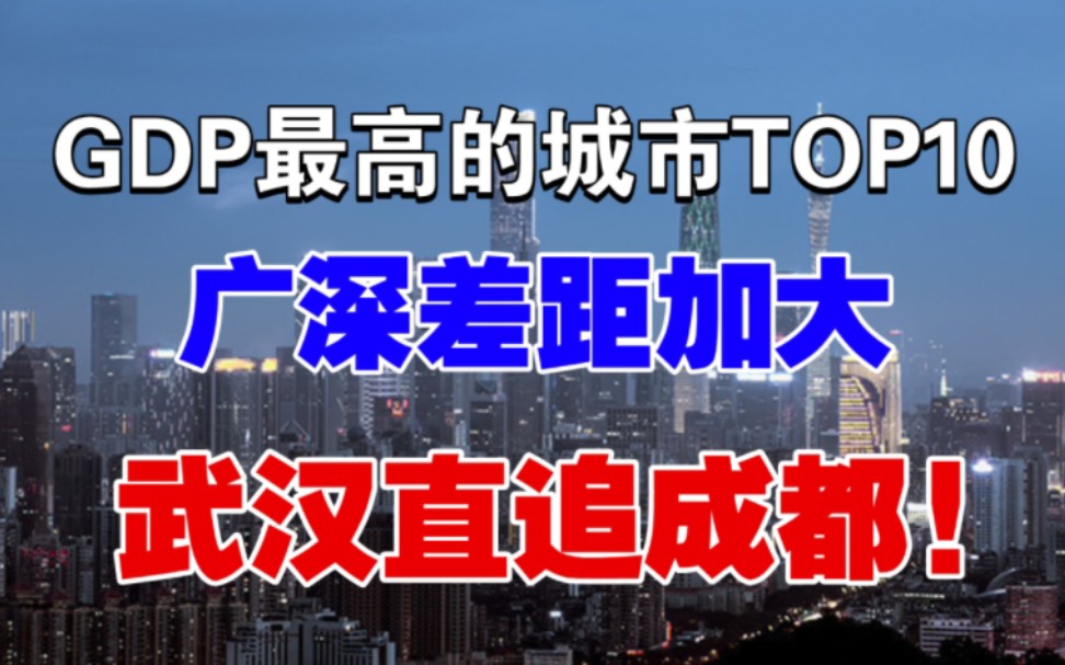 武汉超杭州,重庆超广州,宁波即将超天津【2022GDP最高的城市top10】哔哩哔哩bilibili