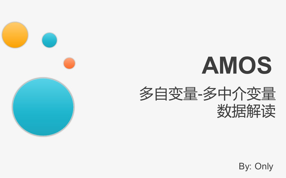 amos中介:多自变量多中介变量数据分析哔哩哔哩bilibili