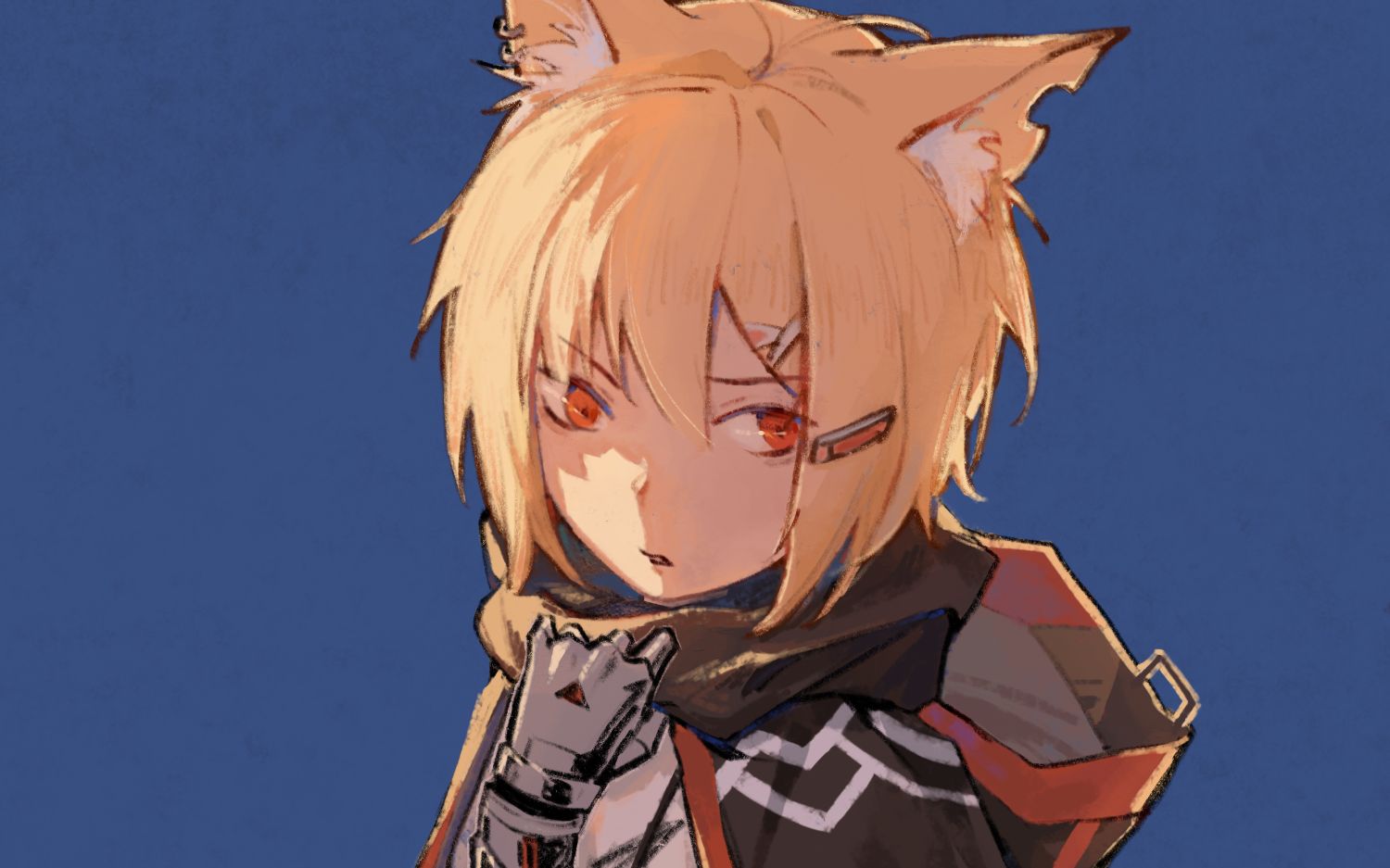 【procreate】ipad加速视频明日方舟红云同人绘制过程