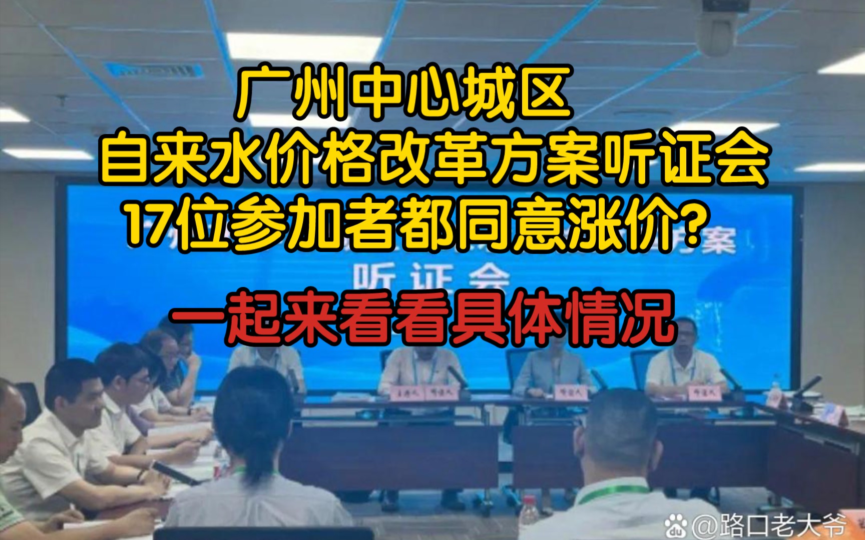 【前因后果】广州中心城区自来水价格改革方案听证会17位参加者都同意涨价?一起来看看具体情况!哔哩哔哩bilibili