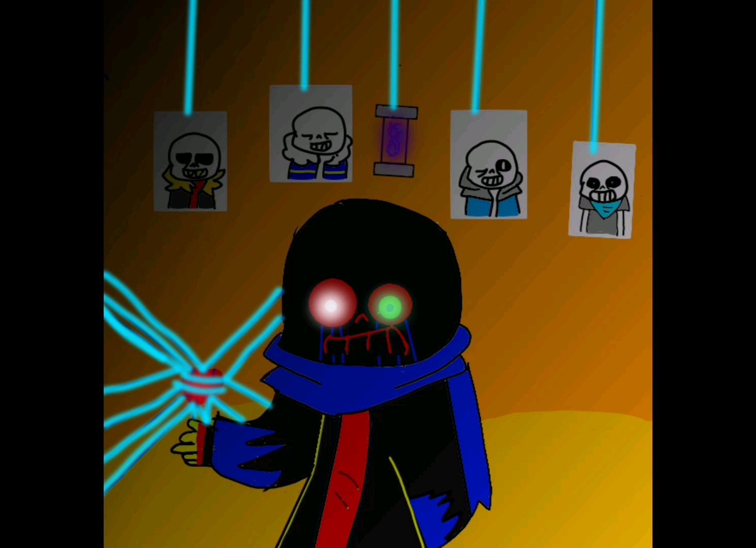 【error tale】error sans指绘_哔哩哔哩_bilibili