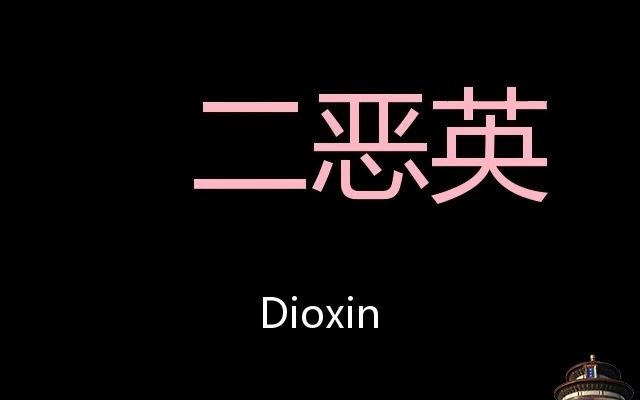 二恶英 Chinese Pronunciation Dioxin哔哩哔哩bilibili