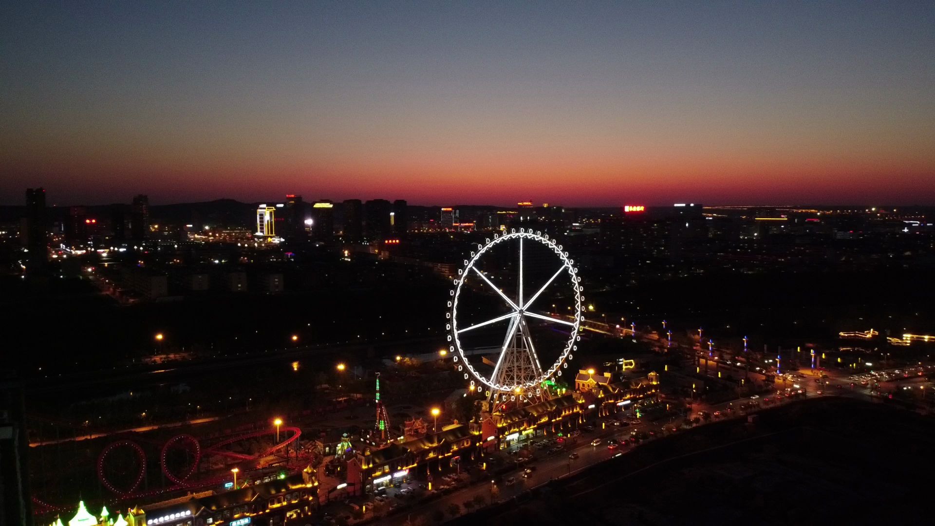 榆林夜景之圣都乐园